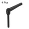 HARFINGTON 4pcs Adjustable Clamping Lever Handles M8 x 80mm Male Thread Bolt Knobs Rotating Screw Locking Quick Release Ratchet Push Button Handle Black