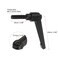 HARFINGTON 8pcs Adjustable Clamping Lever Handles M8 x 25mm Male Thread Bolt Knobs Rotating Screw Locking Quick Release Ratchet Push Button Handle Black