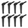 HARFINGTON 8pcs Adjustable Clamping Lever Handles M8 x 25mm Male Thread Bolt Knobs Rotating Screw Locking Quick Release Ratchet Push Button Handle Black