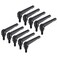 uxcell 10pcs Lever Adjustable Handles M8 x 16mm Metric Male Thread Level Clamping Handle Hand Stud Knobs Rotating Screw Handles Bolts with Locking Lever Black