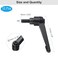 uxcell 10pcs Lever Adjustable Handles M8 x 16mm Metric Male Thread Level Clamping Handle Hand Stud Knobs Rotating Screw Handles Bolts with Locking Lever Black
