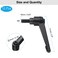 uxcell 10pcs Lever Adjustable Handles M8 x 16mm Metric Male Thread Level Clamping Handle Hand Stud Knobs Rotating Screw Handles Bolts with Locking Lever Black
