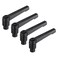 uxcell 4pcs Clamping Lever Adjustable Handles M4 Metric Female Thread Level Handle Hand Knobs Quick Release Black for Lathe Machinery