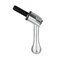 uxcell M10 x 25mm Handle Adjustable Clamping Lever Thread Push Button Ratchet Male Threaded Stud Knobs Locking Rotating Screw Handles Quick Release Bolt Silver Tone