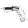 uxcell M10 x 25mm Handle Adjustable Clamping Lever Thread Push Button Ratchet Male Threaded Stud Knobs Locking Rotating Screw Handles Quick Release Bolt Silver Tone