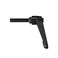uxcell M10 x 40mm Handle Adjustable Clamping Lever Thread Push Button Ratchet Male Threaded Stud Knobs Locking Rotating Screw Handles Quick Release Bolt Black 2pcs