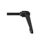 uxcell M10 x 40mm Handle Adjustable Clamping Lever Thread Push Button Ratchet Male Threaded Stud Knobs Locking Rotating Screw Handles Quick Release Bolt Black 2pcs