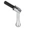 uxcell M12 x 40mm Handle Adjustable Clamping Lever Thread Push Button Ratchet Male Threaded Stud Knobs Locking Rotating Screw Handles Quick Release Bolt Silver Tone