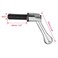 uxcell M12 x 40mm Handle Adjustable Clamping Lever Thread Push Button Ratchet Male Threaded Stud Knobs Locking Rotating Screw Handles Quick Release Bolt Silver Tone