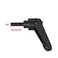 uxcell M5 x 16mm Handle Adjustable Clamping Lever Thread Push Button Ratchet Male Threaded Stud Knobs Locking Rotating Screw Handles Quick Release Bolt Black 2pcs