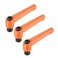 uxcell M8 Handle Adjustable Clamping Lever Push Button Ratchet Female Threaded Stud 3 Pcs
