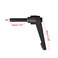 uxcell M8x40mm Handle Adjustable Clamping Lever Thread Push Button Ratchet Male Threaded Stud Knobs Locking Rotating Screw Handles Quick Release Bolt Black 2pcs