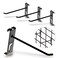 NACETURE Double Gridwall Hooks 24 Pcs Display Hooks for Grid Wall Panel Grid Wall Hooks 6 inch with Extra Hook On The Bottom Durable Peg Hook Wall Grid Panel Hooks for Hanging Retail Gridwall Accessor