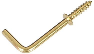 Hillman 3125 Shoulder Hooks Brass 34Inch 25Pack