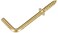 Hillman 3125 Shoulder Hooks Brass 34Inch 25Pack