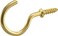 Hardware Essentials 320400 Solid Brass Cup Hooks 58inch 100 Pack