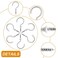 Biaungdo 60 Pcs 1 Ceiling Cup Hooks SelfTapping Screws White