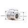 CHANCS Aluminium Alloy Machine Tool Handwheels 20mm OD 6mm Bore Knurled Oxidised Handles Knobs for Sliding Table