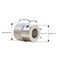 CHANCS Aluminium Alloy Machine Tool Handwheels 20mm OD 6mm Bore Knurled Oxidised Handles Knobs for Sliding Table