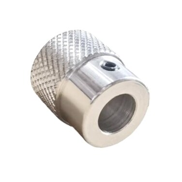 CHANCS Aluminium Alloy Machine Tool Handwheels 20mm OD 6mm Bore Knurled Oxidised Handles Knobs for Sliding Table