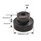 CHANCS Aluminium Alloy Machine Tool Handwheels 30mm OD Internal Thread M8 Knurled Oxidised Black Handles Knobs for Sliding Table