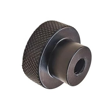 CHANCS Aluminium Alloy Machine Tool Handwheels 30mm OD Internal Thread M8 Knurled Oxidised Black Handles Knobs for Sliding Table