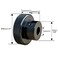 CHANCS Aluminium Alloy Machine Tool Handwheels 40mm OD 6mm14 Bore Knurled Oxidised Black Handles Knobs for Sliding Table