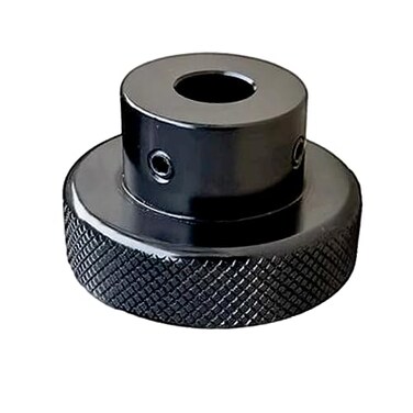 CHANCS Aluminium Alloy Machine Tool Handwheels 40mm OD 6mm14 Bore Knurled Oxidised Black Handles Knobs for Sliding Table