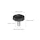 uxcell 20pcs M4 x 6mm Metric Male Thread Knurled Knobs Thumb Screw Clamping Knobs Grip Plastic Handle Hand Knobs with Threaded Stud Black
