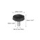 uxcell 20pcs M4 x 6mm Metric Male Thread Knurled Knobs Thumb Screw Clamping Knobs Grip Plastic Handle Hand Knobs with Threaded Stud Black