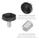 uxcell 20pcs M4 x 6mm Metric Male Thread Knurled Knobs Thumb Screw Clamping Knobs Grip Plastic Handle Hand Knobs with Threaded Stud Black