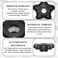 Aifeier ET 4 Pieces 51618 Female Thread 5 Star Knobs Nylon Clamping Knob Jig Knobs