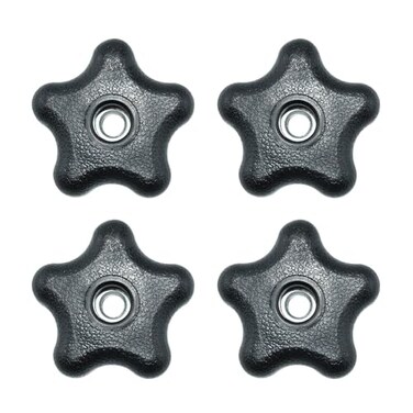 Aifeier ET 4 Pieces 51618 Female Thread 5 Star Knobs Nylon Clamping Knob Jig Knobs