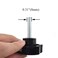 HAHIYO Hex Handle Threaded Knobs Star Bump Shape M8 30mm Screw Length 32mm Head Diameter Clamping Handgrip Nut Screw Combined Tightly Solid Plum No Tool Needed for Table Stand Deck Plastic 2pcs