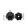 uxcell 2pcs Star Knobs M10 Metric Female Thread 485mm 7Point Star Plastic Head Through Hole Brass Insert Screwin Threaded Hand Knob Clamping Handles Jig Knobs Black