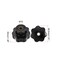 uxcell 2pcs Star Knobs M10 Metric Female Thread 485mm 7Point Star Plastic Head Through Hole Brass Insert Screwin Threaded Hand Knob Clamping Handles Jig Knobs Black