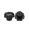 uxcell 2pcs Star Knobs M10 Metric Female Thread 485mm 7Point Star Plastic Head Through Hole Brass Insert Screwin Threaded Hand Knob Clamping Handles Jig Knobs Black