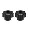 uxcell 2pcs Star Knobs M6 Metric Female Thread 31mm 7Point Star Plastic Head Through Hole Brass Insert Screwin Threaded Hand Knob Clamping Handles Jig Knobs Black