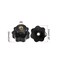uxcell 2pcs Star Knobs M6 Metric Female Thread 31mm 7Point Star Plastic Head Through Hole Brass Insert Screwin Threaded Hand Knob Clamping Handles Jig Knobs Black