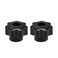 uxcell 2pcs Star Knobs M6 Metric Female Thread 31mm 7Point Star Plastic Head Through Hole Brass Insert Screwin Threaded Hand Knob Clamping Handles Jig Knobs Black