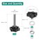 uxcell 4pcs Star Clamping Knobs with Nuts Washers M8 x 45mm Metric 304 Stainless Steel Male Thread 38mm 6Star Plastic Head Threaded Stud Hand Knobs Handles Thumb Screws Black