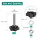 uxcell 4pcs Star Clamping Knobs with Nuts Washers M8 x 45mm Metric 304 Stainless Steel Male Thread 38mm 6Star Plastic Head Threaded Stud Hand Knobs Handles Thumb Screws Black