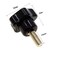 YXQ M6 Star Hand Knobs Tightening Screw Male Thread Stud Clamping Handle Grip Plastic Black Cap M6x10mm Thread 30mm Dia Base Head Black Plastic 6Pcs