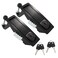 Bonsicoky 2 Pcs Compression Latch Lock Zinc Alloy Trigger Latch Lock Adjustable Lever Hand Operated Compression Latch with Raised Trigger with KeysBlack
