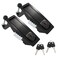 Bonsicoky 2 Pcs Compression Latch Lock Zinc Alloy Trigger Latch Lock Adjustable Lever Hand Operated Compression Latch with Raised Trigger with KeysBlack