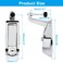 Bonsicoky 2 Pcs Compression Latch Lock Zinc Alloy Trigger Latch Lock Adjustable Lever Hand Operated Compression Latch with Raised Trigger with KeysSilver
