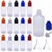 JOYWENG JOYWEE 30 Pack 30ml Empty Plastic LDPE Dropper Bottle Funnel Eliquid Applicator Squeeze Dropping Bottle Thin Tip with Childproof Cap