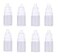 DÏ…ehÏ…t Duehut HLLMX 8 PCS Empty Plastic Squeezable Dropper Bottle Portable Empty Squeezable Dropper Bottle Container with Screw Cap Essential Oil Container 5ML