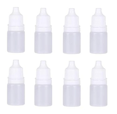 DÏ…ehÏ…t Duehut HLLMX 8 PCS Empty Plastic Squeezable Dropper Bottle Portable Empty Squeezable Dropper Bottle Container with Screw Cap Essential Oil Container 5ML