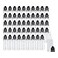 Eau 15ml LDPE Plastic Thin Tip Dropper Bottles Small Empty Squeeze Dropper Bottles 50PCS Black Caps BPA Free